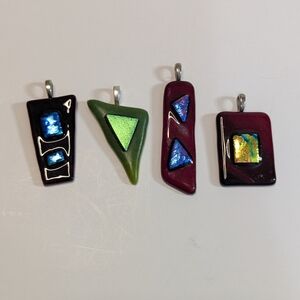 Colorful Glass Pendant Set